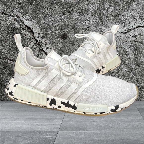 Adidas Originals NMD R1 White Black Speckled Camo #GZ4307 Shoes Men's Size 12 - Picture 1 of 15